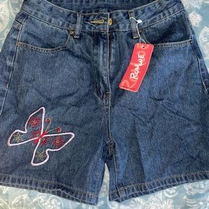 New Butterfly Jean Shorts